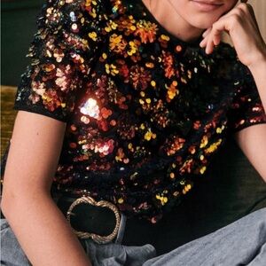 Colorful Sequin Designer Top